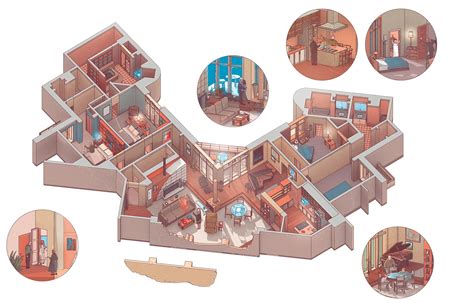 floor plan of frasier's apartment.